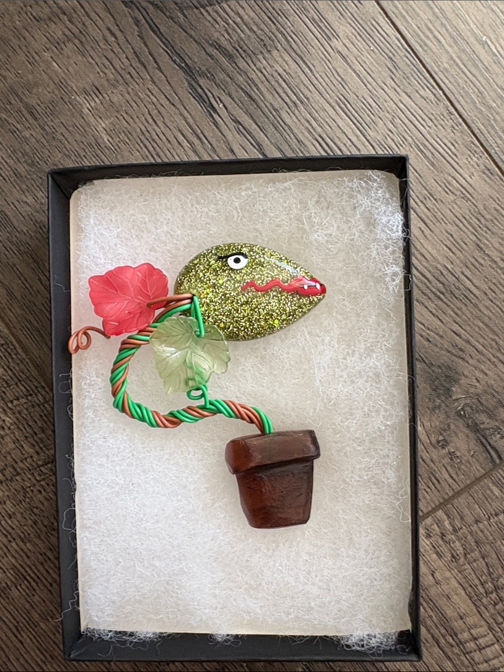 Luxulite Aubrey Flytrap Brooch